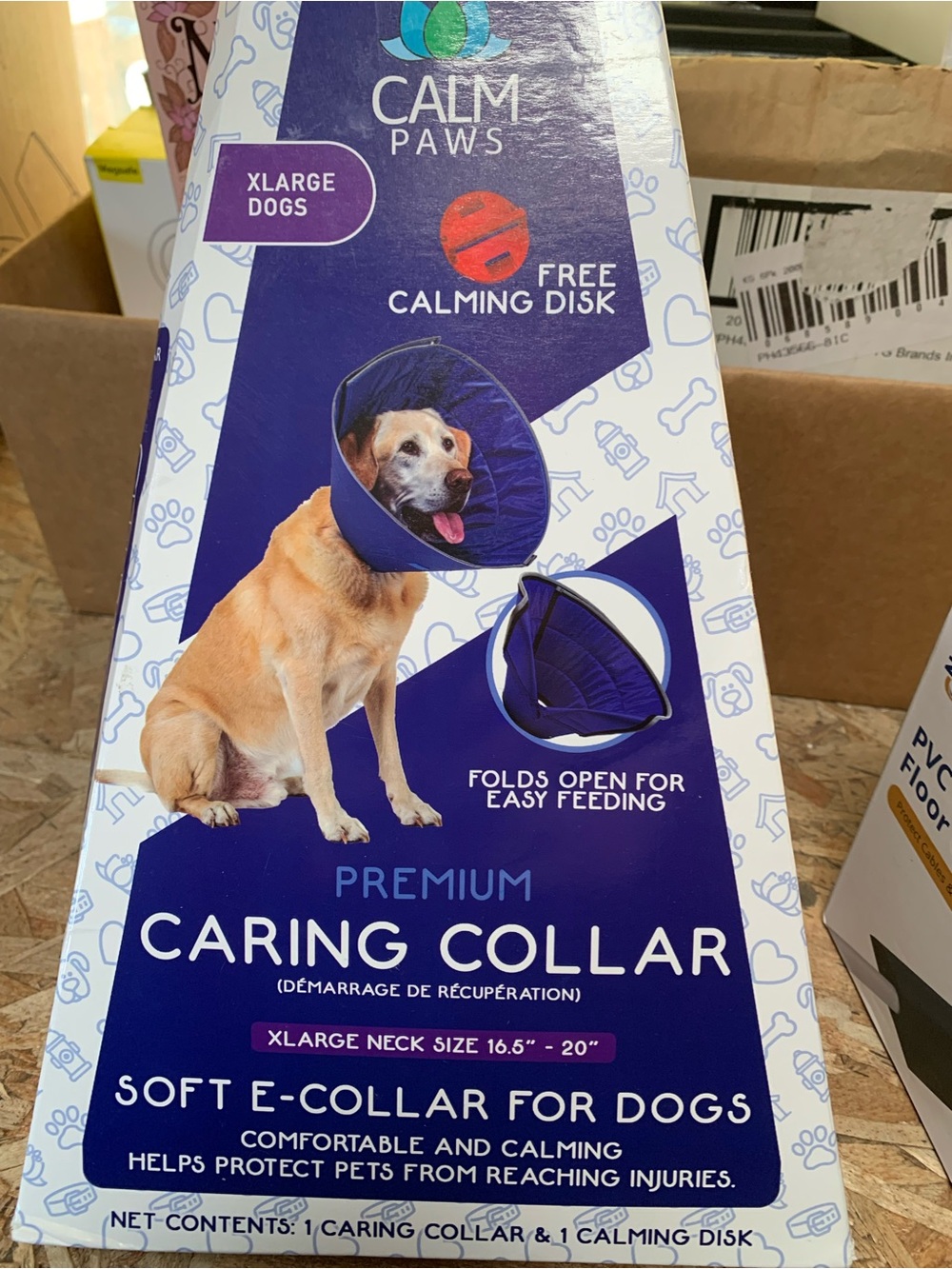 Premium Caring Collar for Dogs - Purple (XLarge)